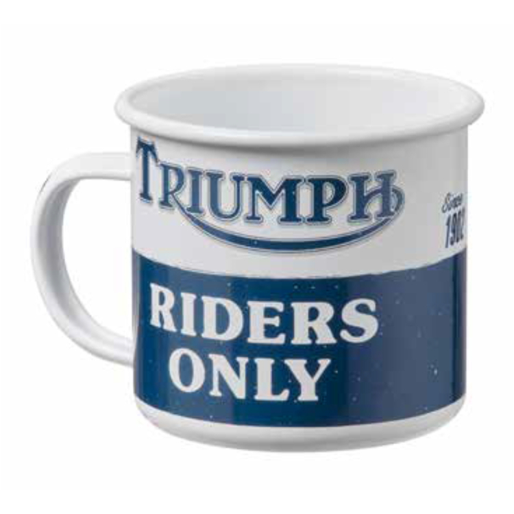 RIDERS ONLY ENAMEL MUG