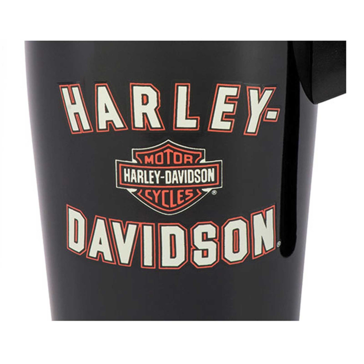 Harley-Davidson® Travel Mug, Bar & Shield Double-Wall Stainless Steel w/ Handle