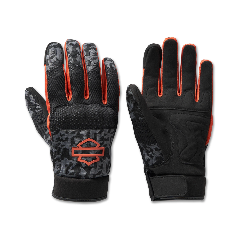 Men's Dyna Knit Mesh Gloves - Camo - Asphalt