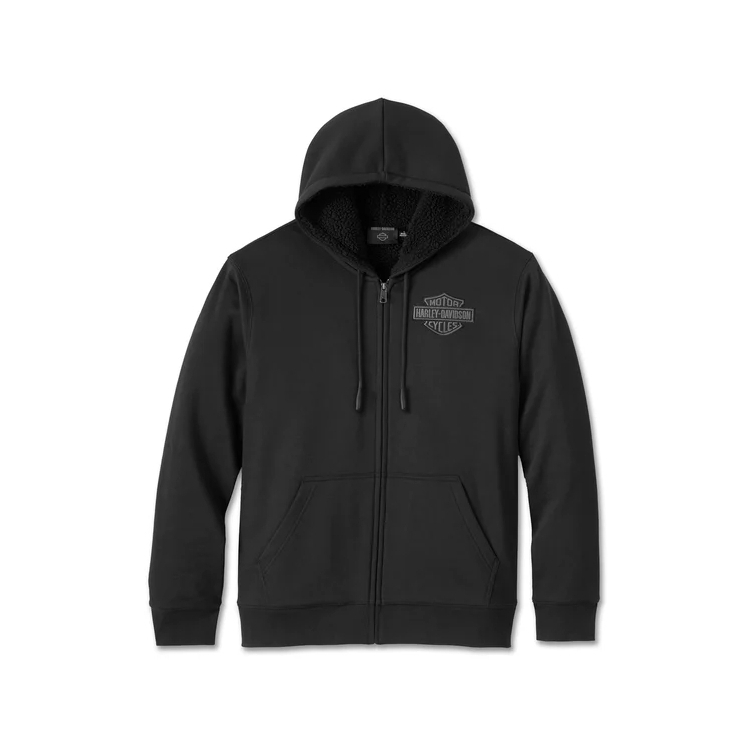 Bar & Shield Sherpa Full Zip Hoodie džemperis