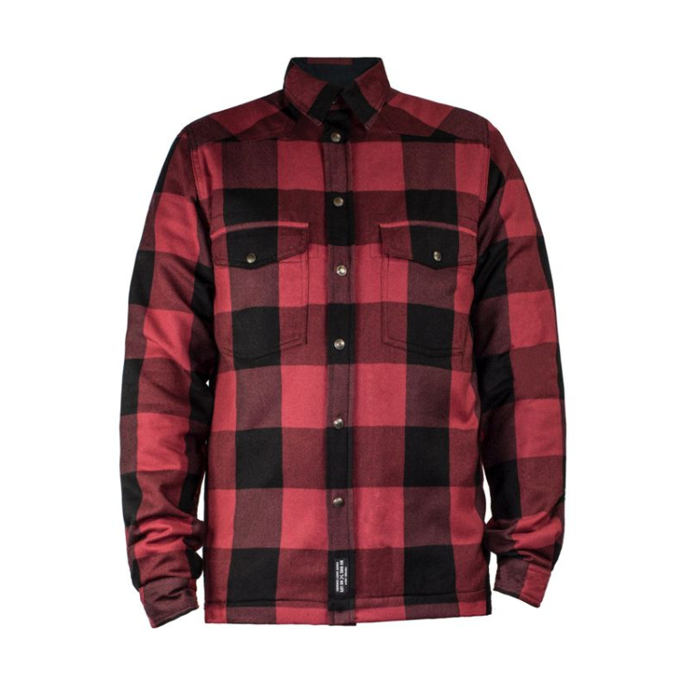 John Doe® Men's Motorshirt Red with Kevlar - Važiavimo marškiniai