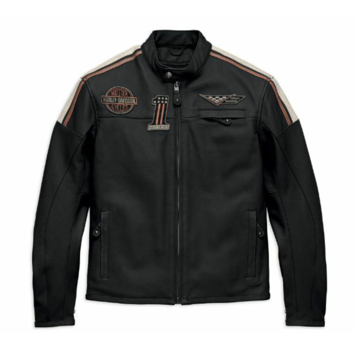 GORGAN CE-CERTIFIED LEATHER JACKET - Važiavimo striukė