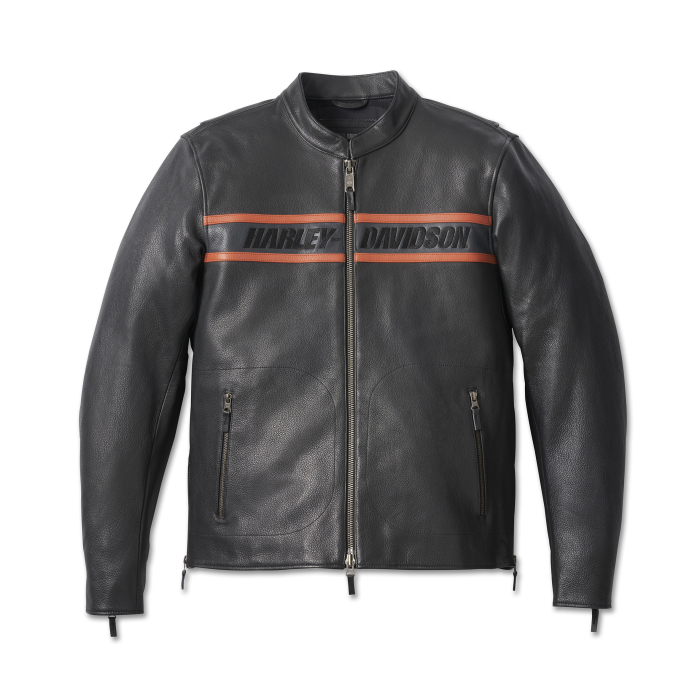 Men's Victory Lane II Leather Jacket - Važiavimo striukė