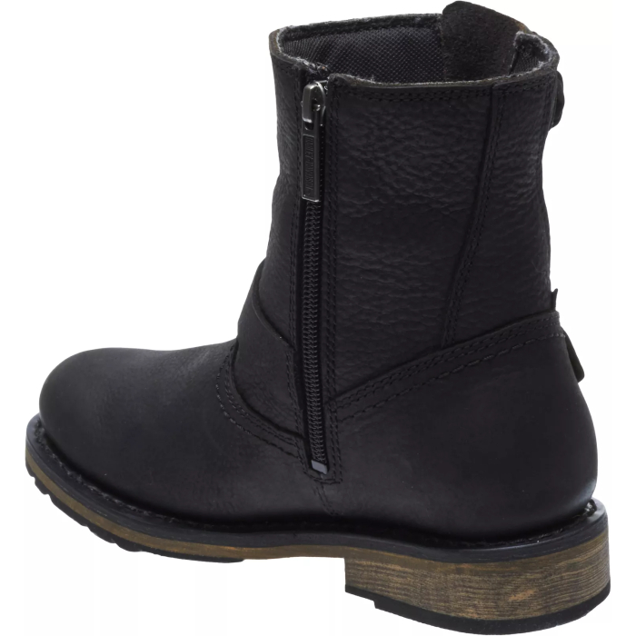 Harley Davidson Ladies Kommer Black Waterproof CE Approved Leather Boots - Batai