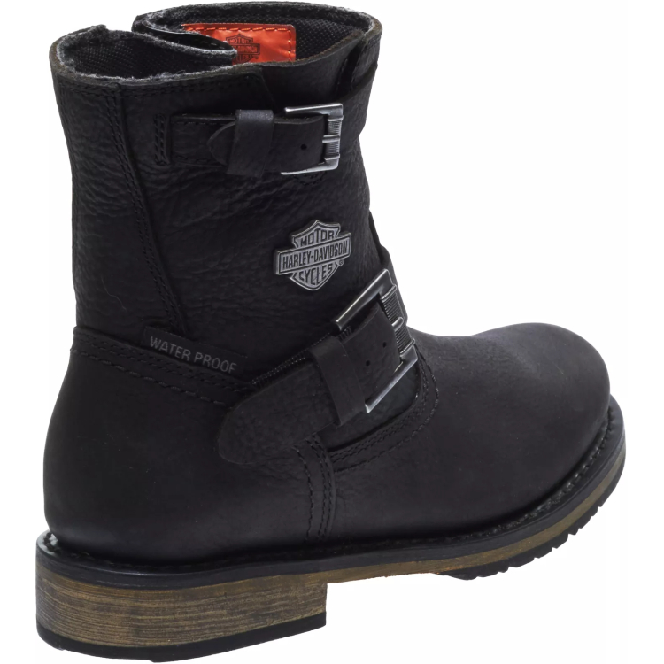 Harley Davidson Ladies Kommer Black Waterproof CE Approved Leather Boots - Batai