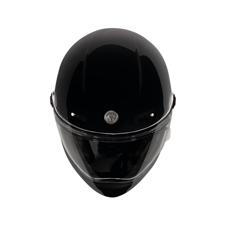 TORC Pomona (T-9) Retro Full Face Helmet Gloss Black - Šalmas