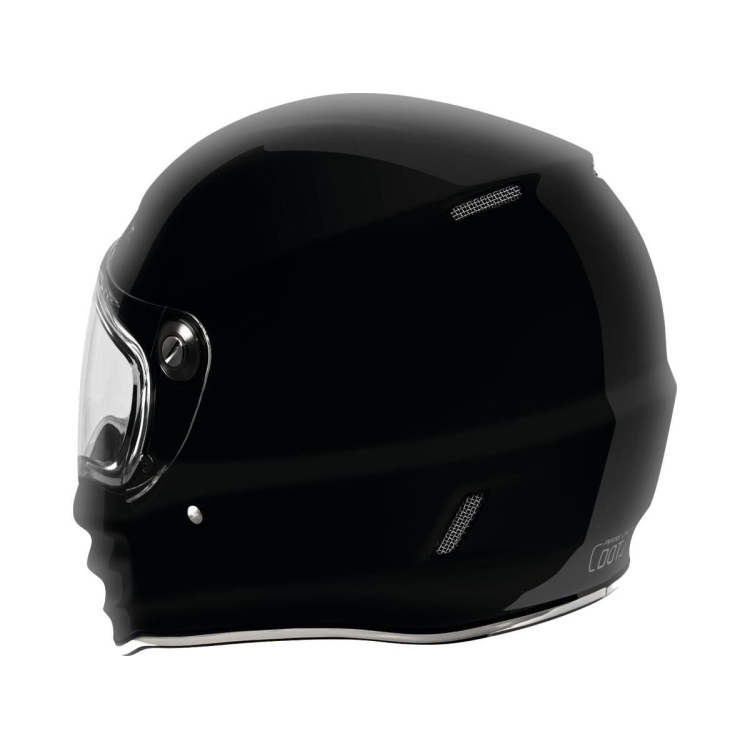 TORC Pomona (T-9) Retro Full Face Helmet Gloss Black - Šalmas