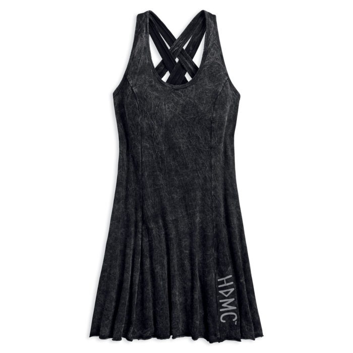 Harley-Davidson® Women's Back Strap Snow Wash Casual Dress - Suknelė