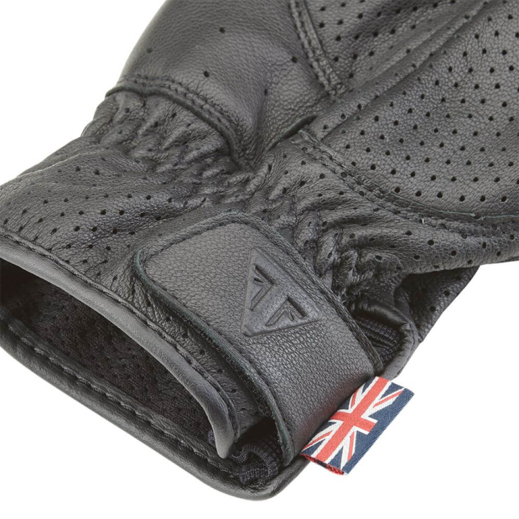 Triumph Cali Black Leather Gloves - Pirštinės