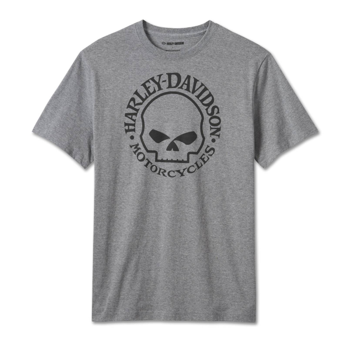 Men's Willie G Skull Tee - Medium Heather - Marškinėliai