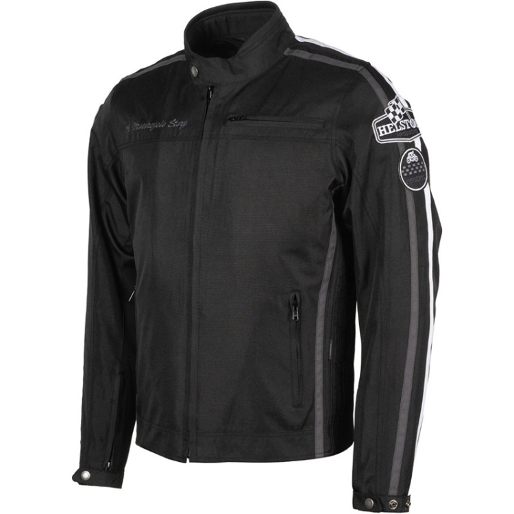 Helstons King Tissu Jacket Black - Važiavimo striukė