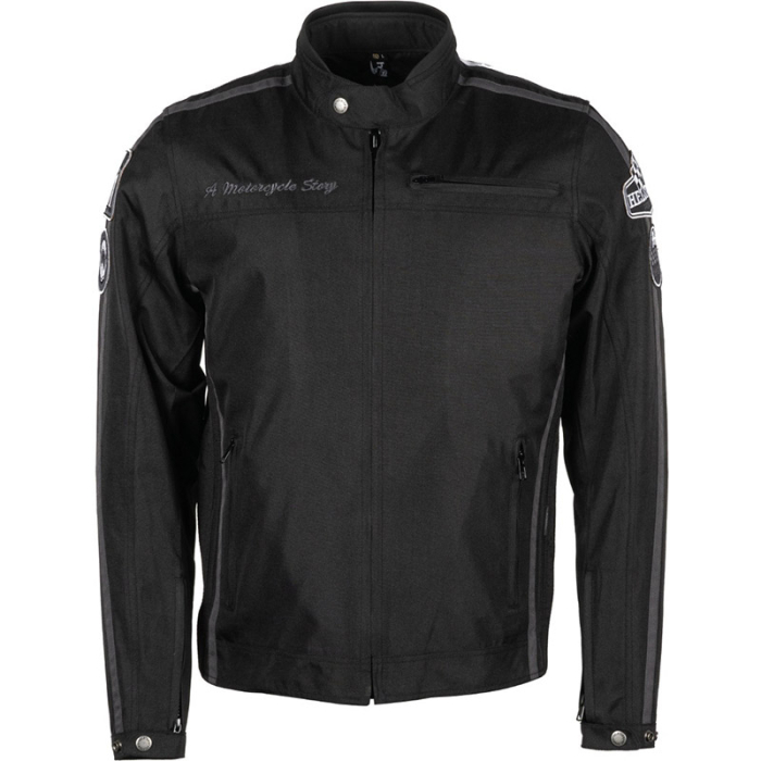 Helstons King Tissu Jacket Black - Važiavimo striukė