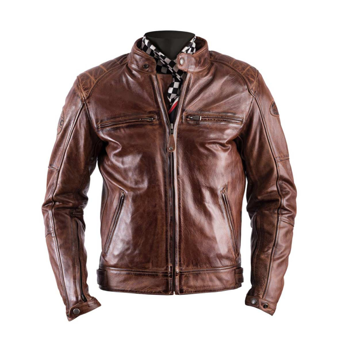 Helstons Track Leather Jacket Camel - Važiavimo striukė