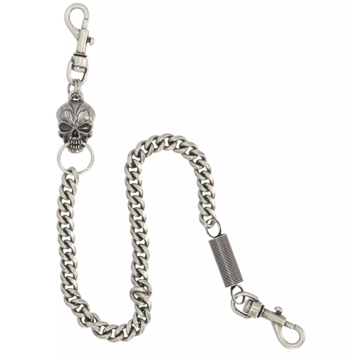 Harley-Davidson Wallet Chain Skull & Spring 24" - Grandinė piniginei