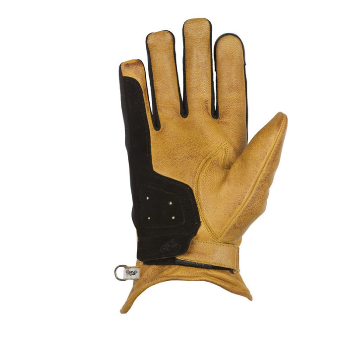 Helstons Benson Hiver Gloves Gold Black - šiltos važiavimui skirtos pirštinės