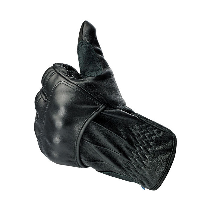 Biltwell Belden juodos spalvos CE sertifikuotos važiavimo pirštinės