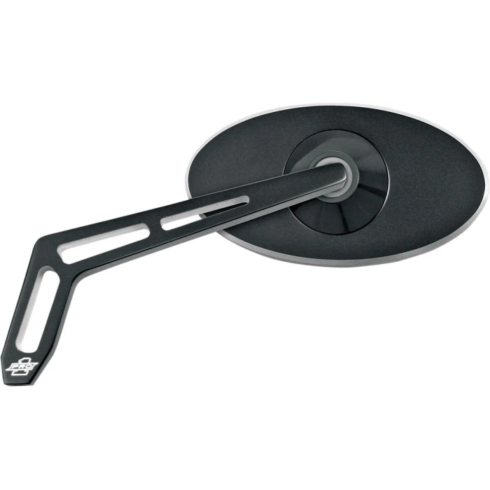 MIRROR CUTOUT OVAL LT BLK