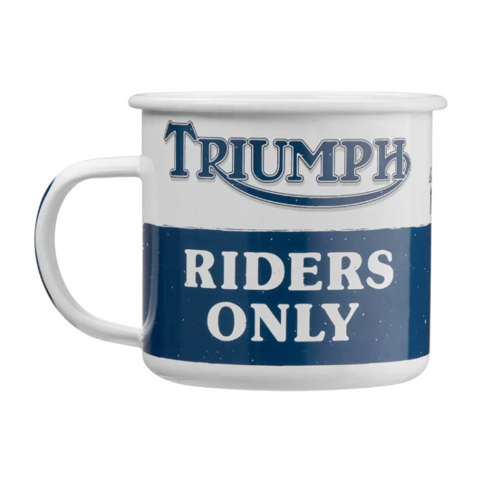 Triumph Riders emalinis puodelis
