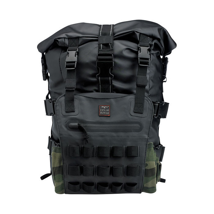 Biltwell, Exfil-60 bag. juoda kuprinė (skirta ant motociklo galo)