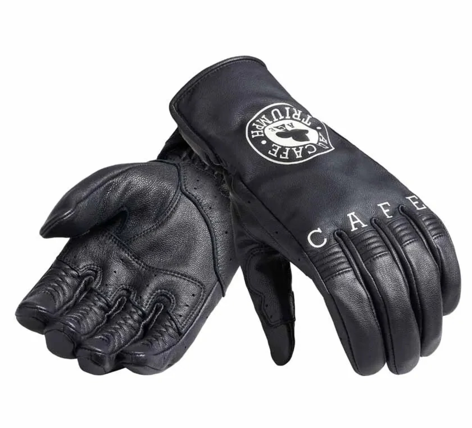 ACE CAFE PRINTED LEATHER GLOVE PIRŠTINĖS