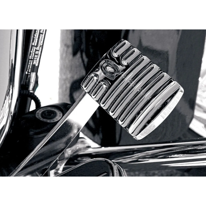 PEDAL BRAKE FINNED CHROME