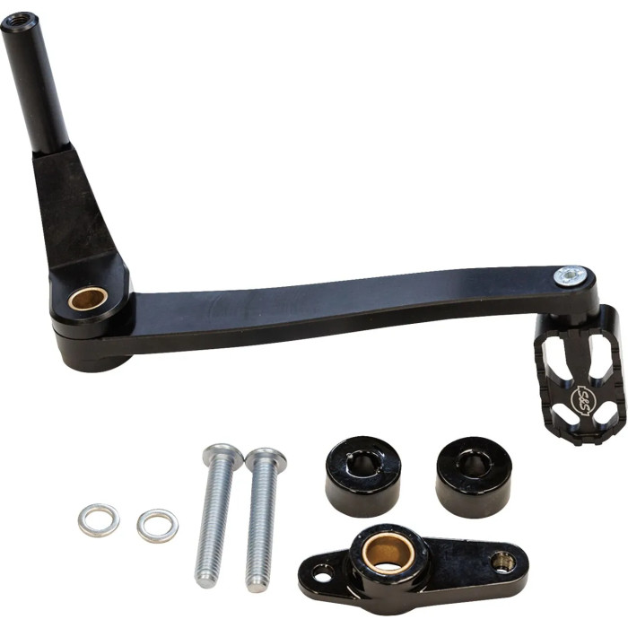 Brake Pedal mid-mount Black M8