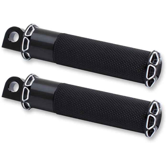 FOOTPEGS - BEVELED - BLACK