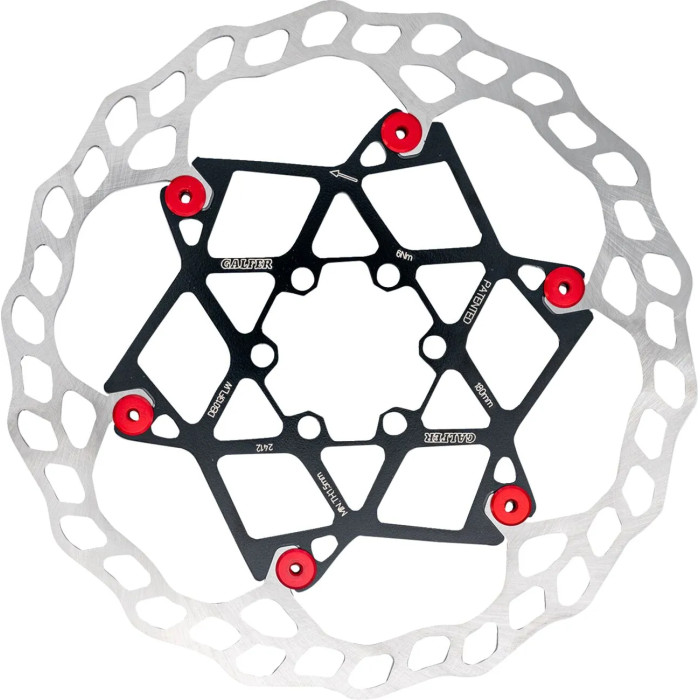 DISC WAVE FLOAT 203X2.0MM RED