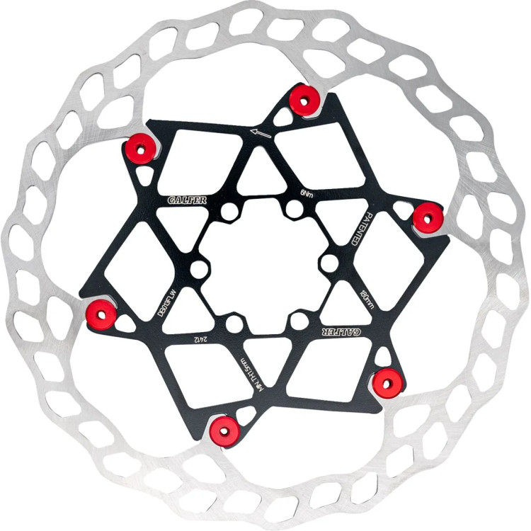 DISC WAVE FLOAT 203X2.0MM RED