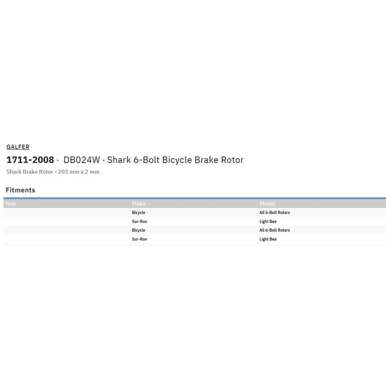 DISC SHARK 203X2.0MM 