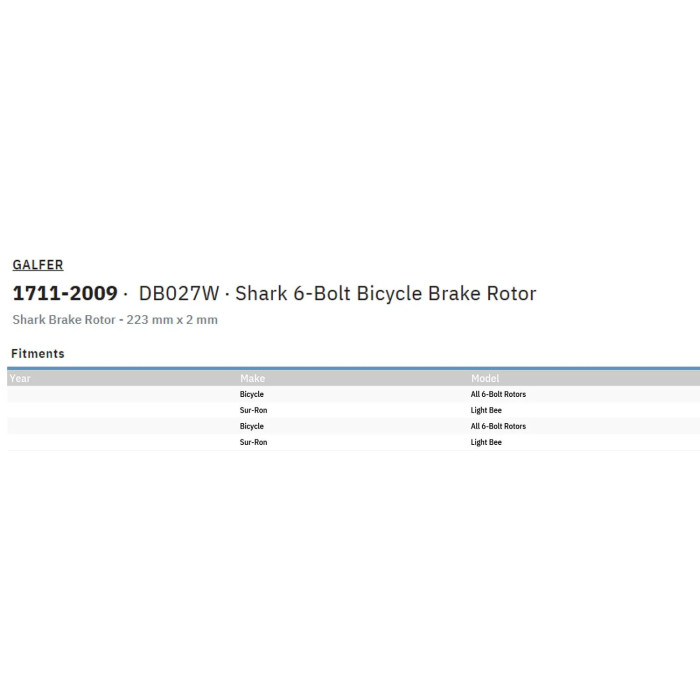 DISC SHARK 223X2.0MM