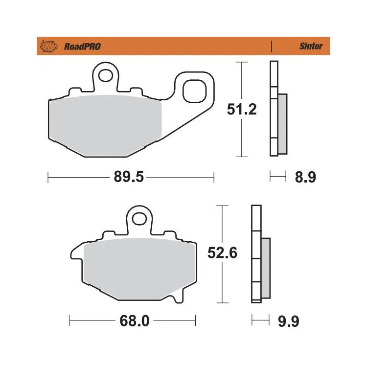 BRAKE PAD SINT REAR