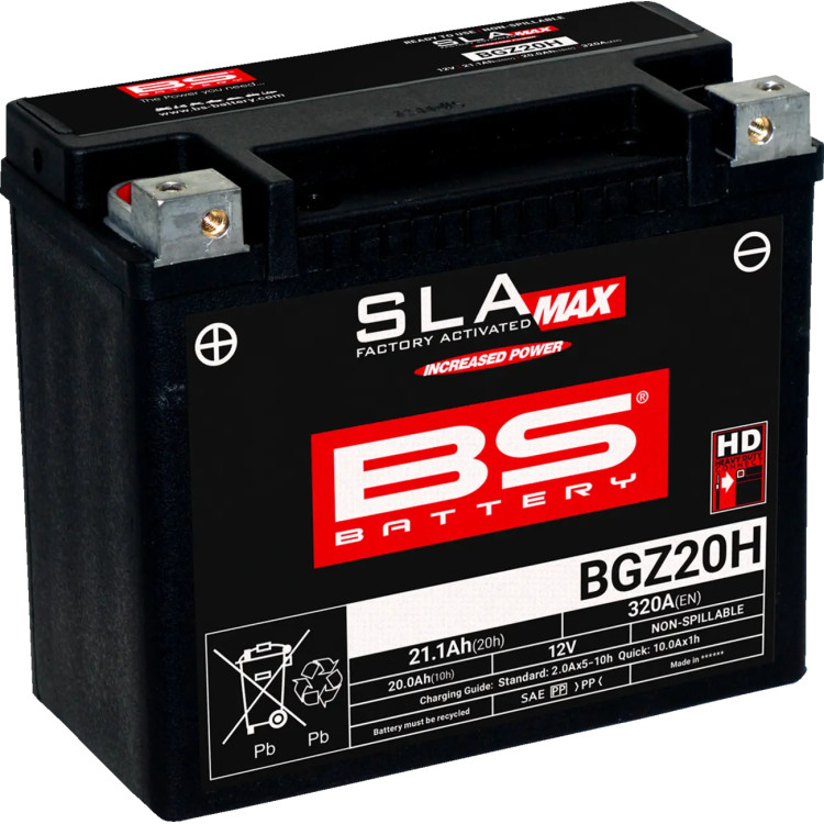 BATTERY BS BGZ20H SLA-MAX