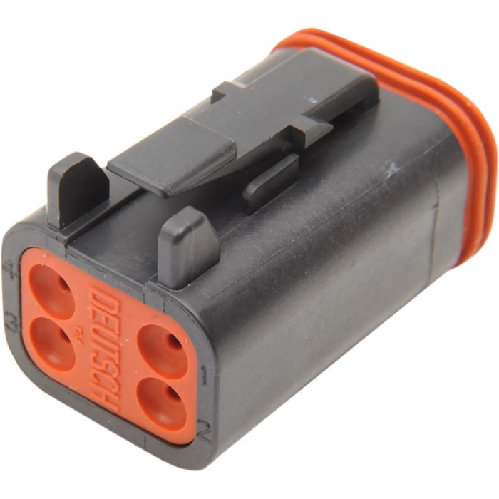 PLUG DEUTSCH BLACK 4 PIN