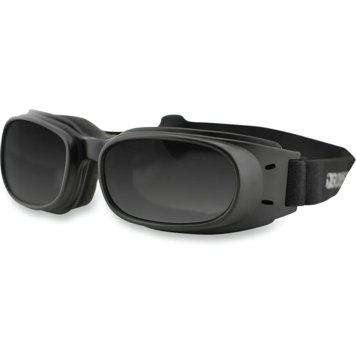 GOGGLE PISTON BLACK W/ SMOKE L
