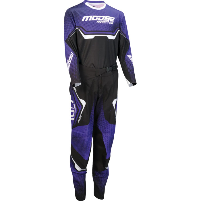 PANT YTH QUALIFIER BLACK/PURPL