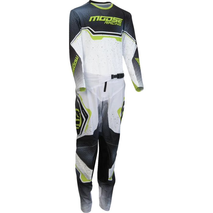 PANT YTH QUALIFIER WHITE/BLACK