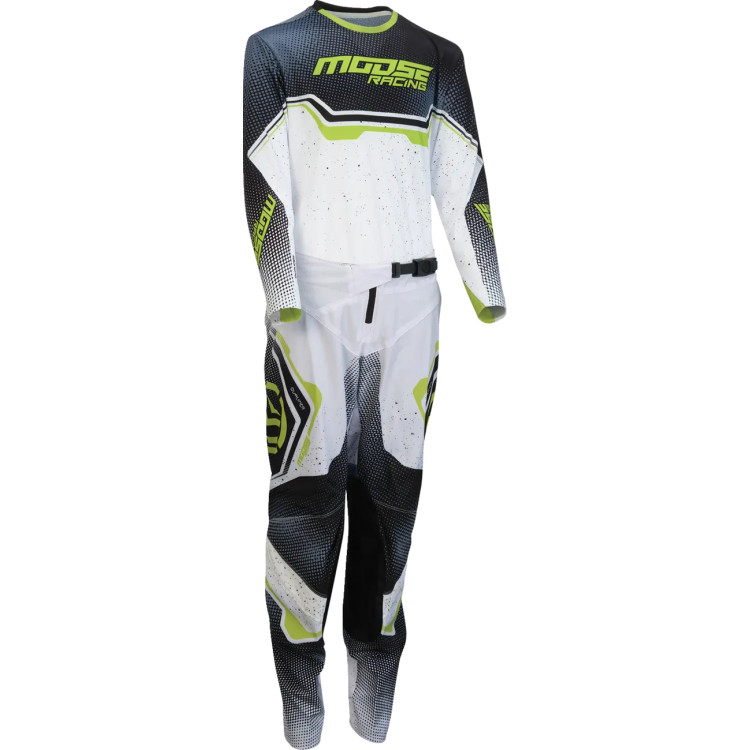 PANT YTH QUALIFIER WHITE/BLACK