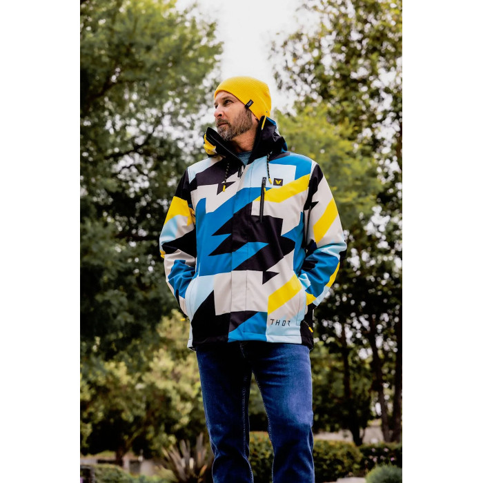 JACKET TOUR BRAVE BL/YL SM