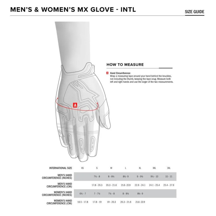 GLOVE MEGAWATT BLACK/RED XL