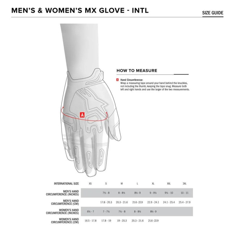 GLOVE MEGAWATT BLACK/RED XL