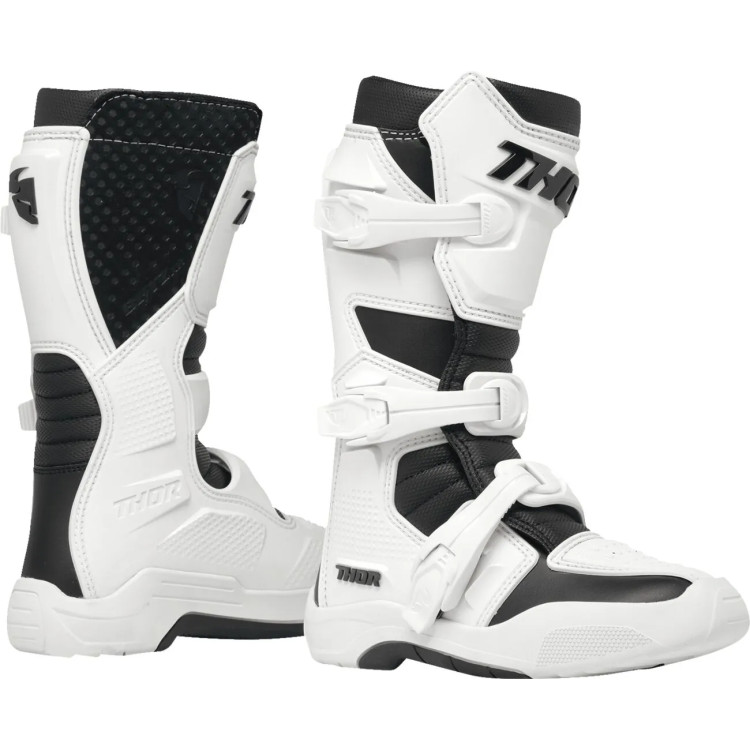 BOOT YTH BLITZ XR WH/BK 4