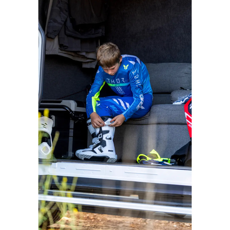 BOOT YTH BLITZ XR WH/BK 4