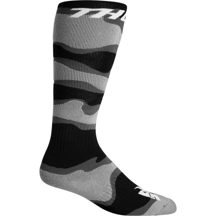 SOCK YTH MXCAMO GY/WH 1-6