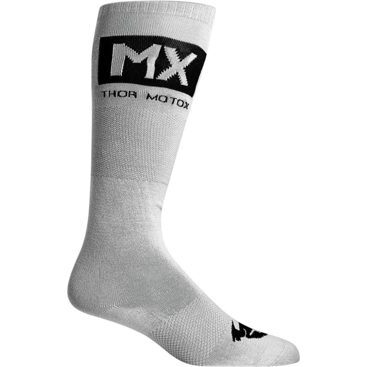SOCK MX COOL GY/BK 10-13