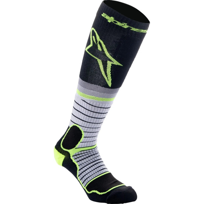 SOCK MX PRO BLK/GY/YLW M