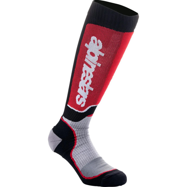 SOCK MX PLUS BLK/RED/GY M