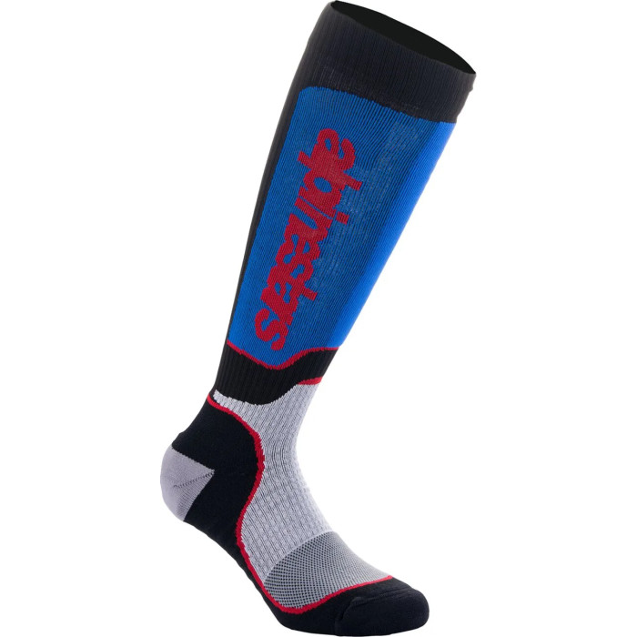 SOCK MX PLUS BLK/WHT/BL M