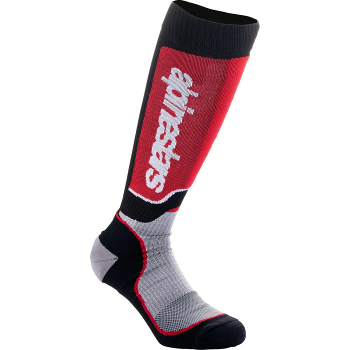 SOCK YTH MX+ BLK/RED/GY