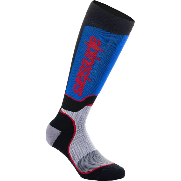 SOCK YTH MX+ BLK/WHT/BL